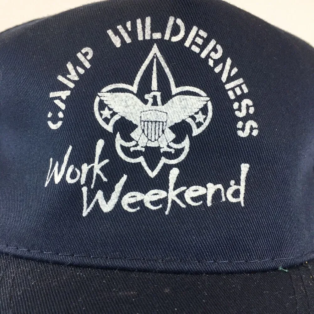Camp Wilderness Work Weekend Boy Scouts of America Cap Hat Snapback Otto Cap - Picture 2 of 4
